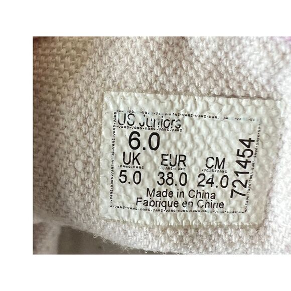 Vans Old Skool Shoes Junior Size 6 Sneakers Mauve Pink Leather Canvas - Picture 5 of 8